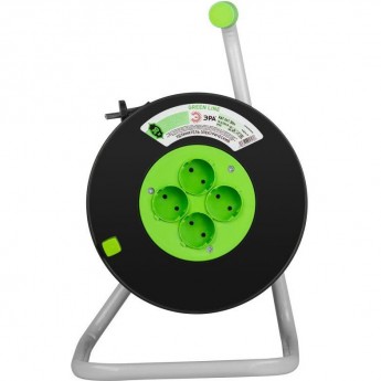 Удлинитель на пластиковой катушке ЭРА GREEN LINE Б0065105 4х30м без заземления KAT-2x1-30m ПВС 2х1